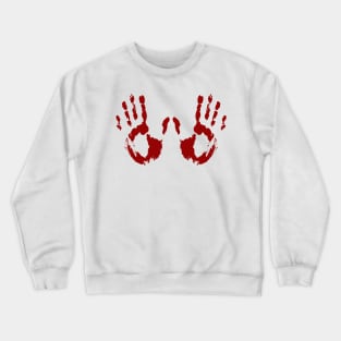 Bloody Handprints Crewneck Sweatshirt